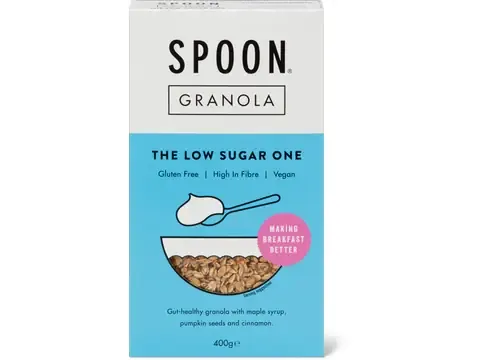 Spoon Cereals · Granola · Low Sugar, sans gluten 400g
