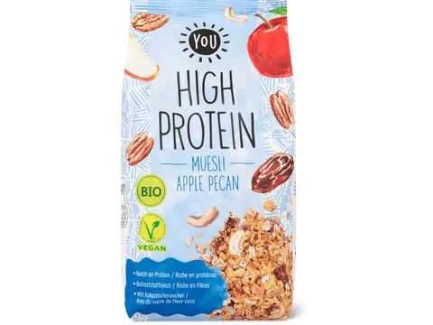 You · Muesli High-Protein · Bio, Apple Pecan, végétalien 500g