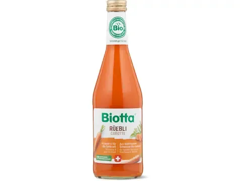 Biotta · Jus de carotte · Bio, végétalien 500ml