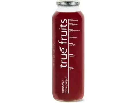 True fruits · Smoothie Triple purple · assort. 75cl