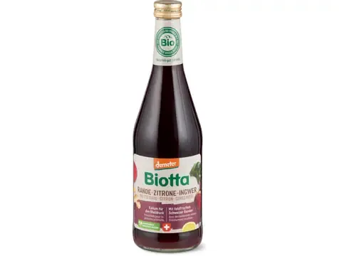 Biotta · Betterave-citron-gingembre · Demeter, Bio 500ml