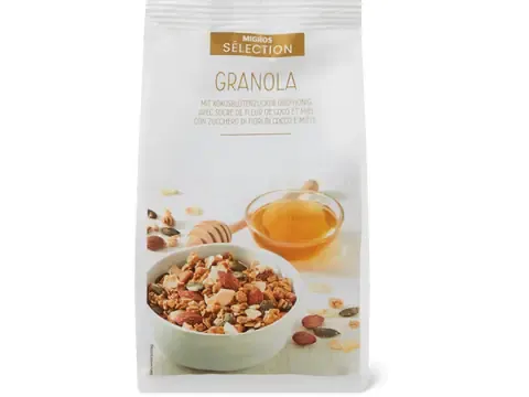 Sélection · Granola · avec sucre de fleur de coco et miel 400g