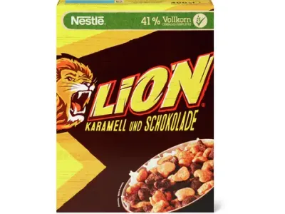 Nestlé · Céréales Lion · Caramel et chocolat 400g