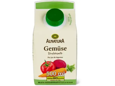 Alnatura · Jus de légumes · Bio, Pur jus, végétalien 500ml