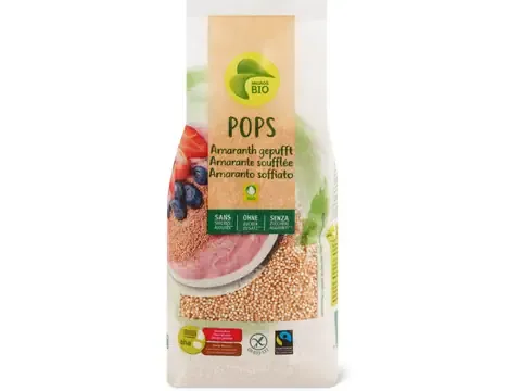 Amarante · aha!, Bio, soufflée, sans gluten, Sans sucre ajouté 125g