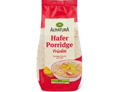 Alnatura · Porridge d’avoine · Bio, aux fruits, Sans sucre ajouté 500g