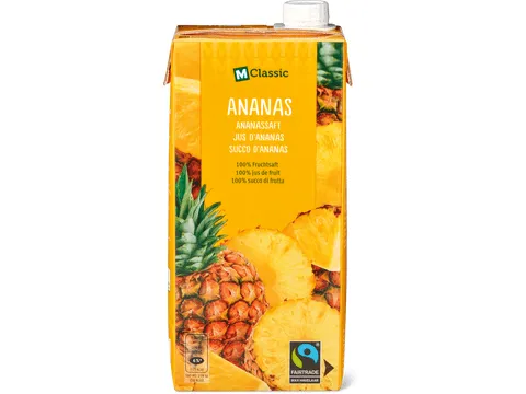 M-Classic · Jus d’ananas · 100% jus de fruits 1l