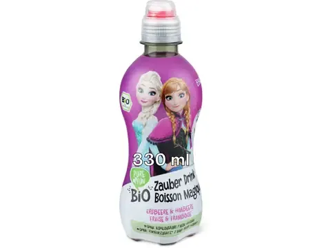 Paw Patrol · Boisson magique Reine des neiges · Bio, Fraise et framboise, Sans sucre ajouté 330ml
