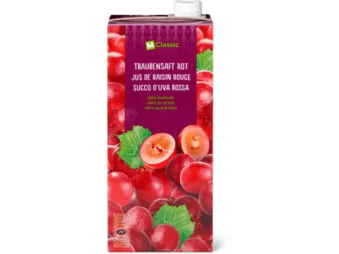 M-Classic · Jus de raisin rouge · 100% jus de fruit 1l