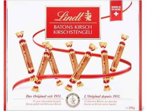 Lindt Batons Kirsch · Bâtons au kirsch 250g