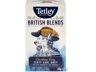 Tetley British Blends · Thé noir Countess Grey 44g