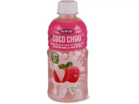 Tiger Tiger · Boisson au jus de litchi Coco Choo · avec nata de coco 320ml