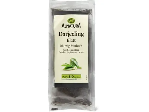 Alnatura · Thé noir Darjeeling feuilles entières · Bio 80g