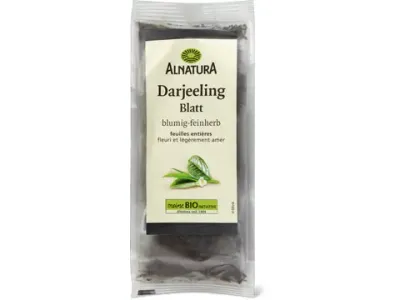 Alnatura · Thé noir Darjeeling feuilles entières · Bio 80g