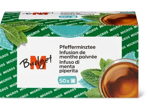 M-Budget · Infusion de menthe poivrée 70g
