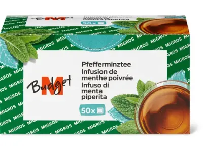 M-Budget · Infusion de menthe poivrée 70g