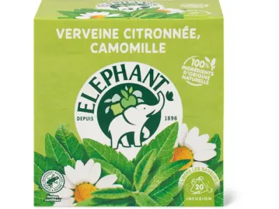 Elephant · Infusion aux plantes · Verveine citronnée et camomille 34g