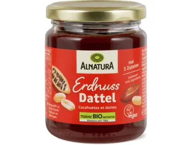 Alnatura · Pâte à tartiner · Bio, Cacahuètes et dattes, végétalien 250 g