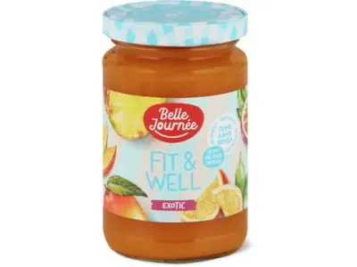 Belle Journée Fit &amp; Well · Confiture · Exotic, Sans sucre ajouté 325g