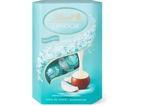 Lindt Lindor · Boules · Noix de coco 200g