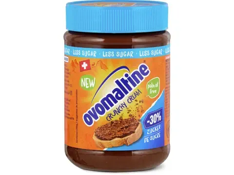 Ovomaltine · Crunchy Cream · less sugar 380 g