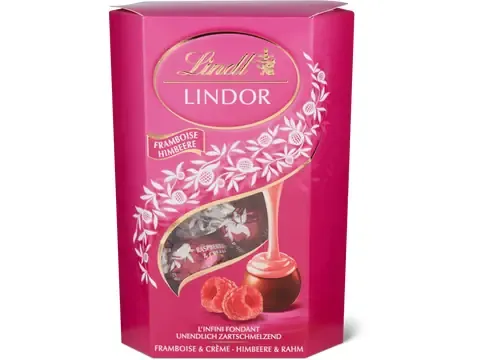 Lindt Lindor · Boules · Framboise 200g