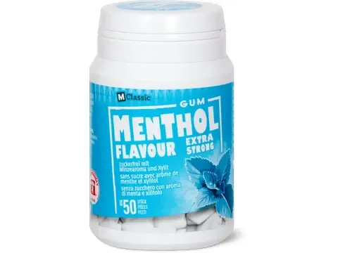 M-Classic · Chewing-gums · Menthol extra strong 75g
