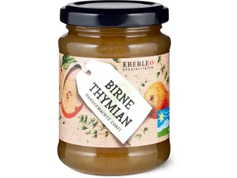 Eberle Spezialitäten · Confiture · De la région, Poire et thym 220g