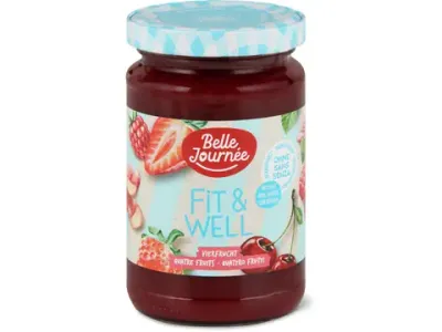 Belle Journée Fit &amp; Well · Confiture · Quatre fruits, Sans sucre ajouté 325 g