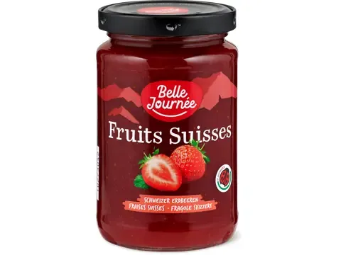 Belle Journée Fruits Suisses · Confiture · IP-SUISSE, Fraises suisses 350g