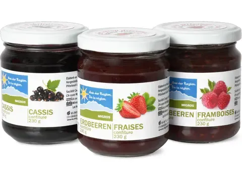 Confiture · De la région, assort. 3 x 230g