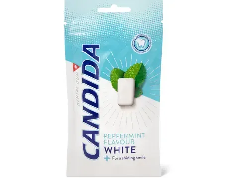 Candida White · Chewing-gums · Peppermint, végétalien 80g