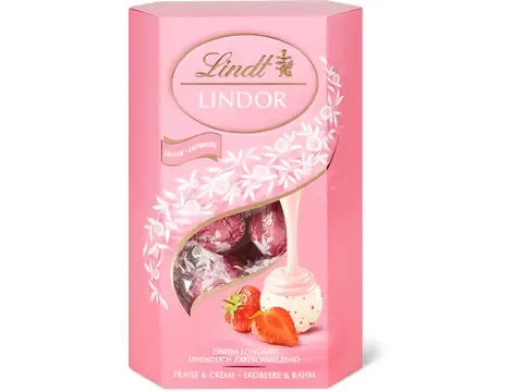 Lindt Lindor · Boules · Fraise 200g