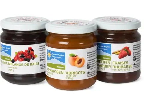 Confiture · De la région, assort. 3 x 230g
