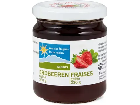 Gelée · De la région, Fraises 230g