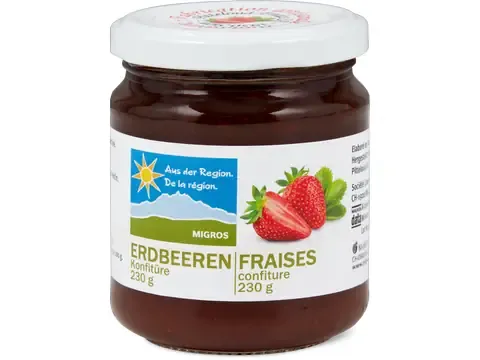 Confiture · De la région, Fraises 230g