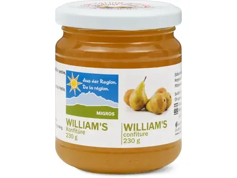 Confiture · De la région, William's 230g