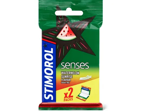 Stimorol senses · Chewing-gums · Watermelon Sunrise 2X23g