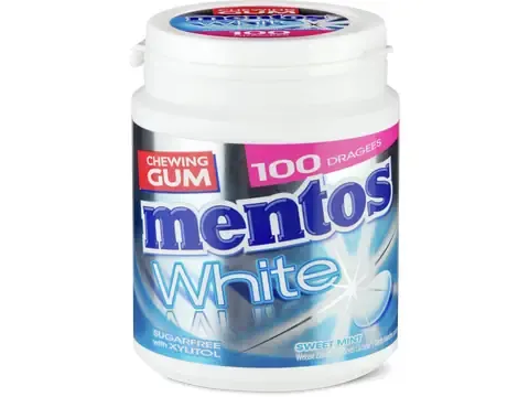 Mentos White · Chewing-gums · Sweet Mint, Sans sucre ajouté 150g