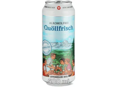 Appenzeller Bier · Quöllfrisch · sans alcool 500 ml