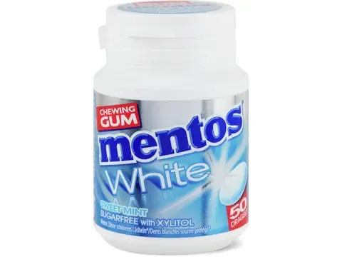 Mentos White · Chewing-gums · Sweet Mint, Sans sucre ajouté 75g
