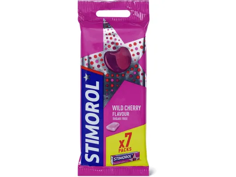 Stimorol · Chewing-gums · Wild Cherry, Sans sucre ajouté 7x14g
