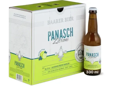 Baarer Bier · Panaché citron Baarer 8x33cl