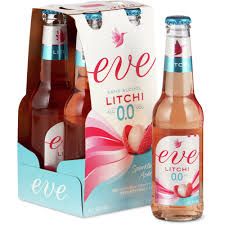 Eve · Litchi 0.0% · sans alcool 4 x 275 ml