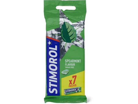 Stimorol · Chewing-gums · Spearmint, Sans sucre ajouté 7x14g