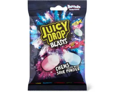 Bazooka · Juicy Drop Blasts · Sour Powder 45g