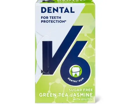 V6 · Chewing-gums · Green Tea Jasmine 24g