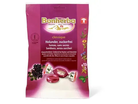 Bonherba · Bonbons aux herbes · Sureau 150g