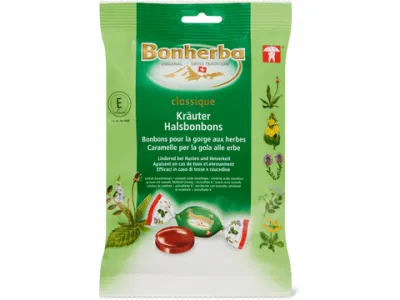 Bonherba · Bonbons pour la gorge · aux herbes 150g