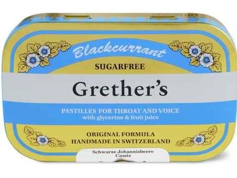 Grether's · Pastilles sans sucre au cassis 60g